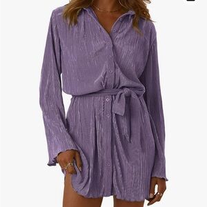Long sleeve mini dress